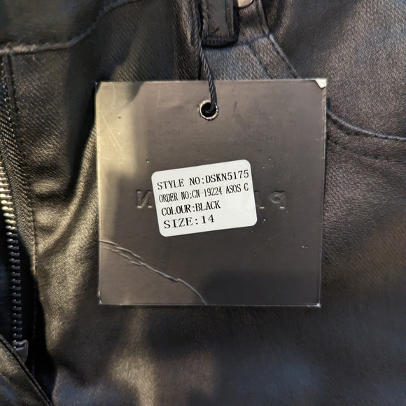 Parisian Coated Skinny Jean in Black (Size: 10) - Picture 6 of 11